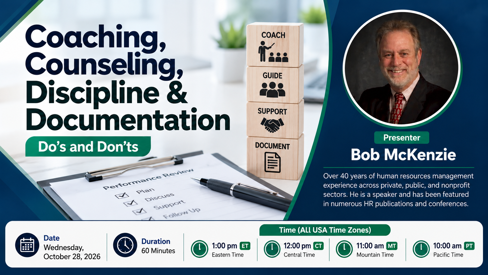 Coaching, Counseling, Discipline & Documentation